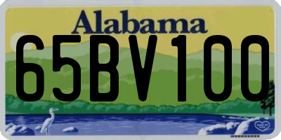 AL license plate 65BV100