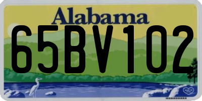 AL license plate 65BV102
