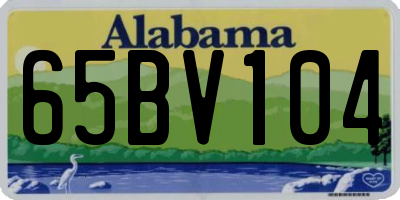 AL license plate 65BV104