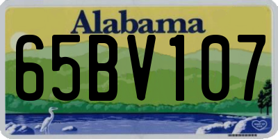AL license plate 65BV107