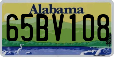AL license plate 65BV108