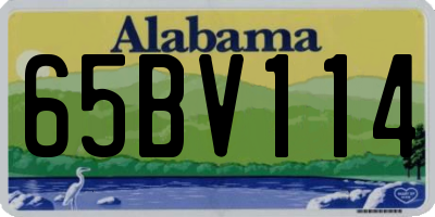 AL license plate 65BV114