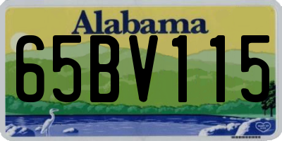 AL license plate 65BV115