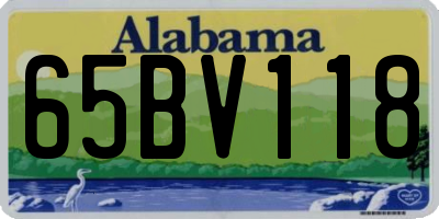 AL license plate 65BV118