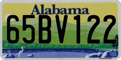 AL license plate 65BV122