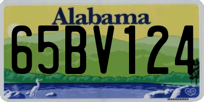 AL license plate 65BV124
