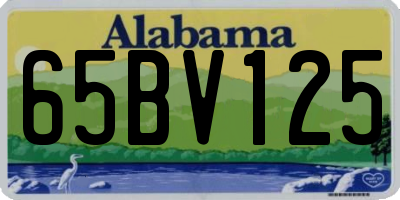 AL license plate 65BV125