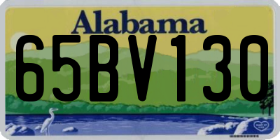AL license plate 65BV130