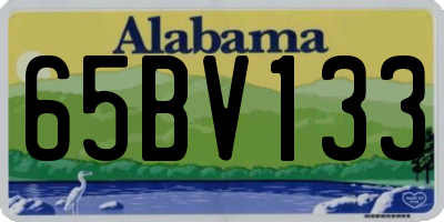 AL license plate 65BV133