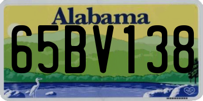 AL license plate 65BV138