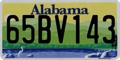 AL license plate 65BV143