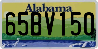 AL license plate 65BV150