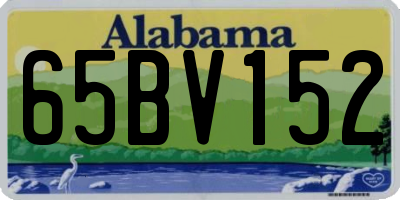 AL license plate 65BV152