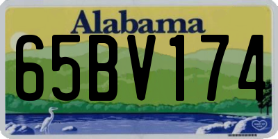 AL license plate 65BV174
