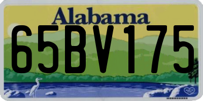 AL license plate 65BV175