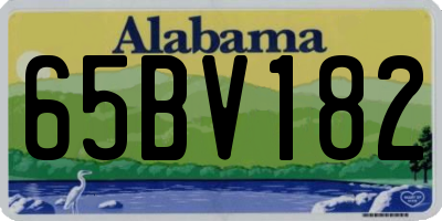 AL license plate 65BV182