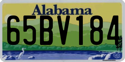 AL license plate 65BV184