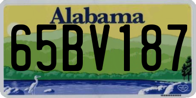 AL license plate 65BV187