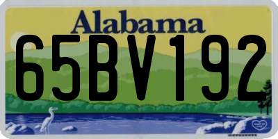 AL license plate 65BV192