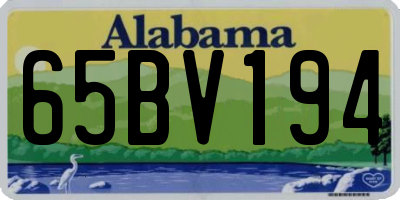 AL license plate 65BV194