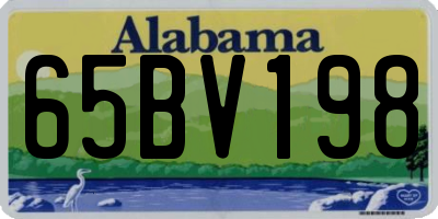 AL license plate 65BV198
