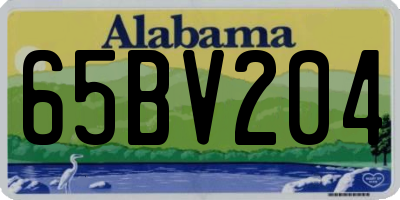AL license plate 65BV204