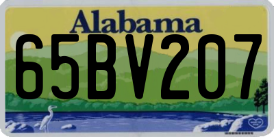 AL license plate 65BV207