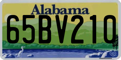 AL license plate 65BV210