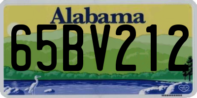 AL license plate 65BV212