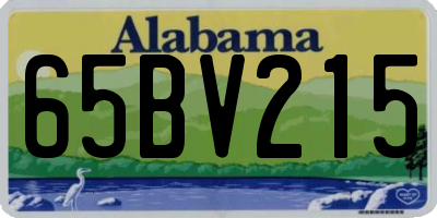 AL license plate 65BV215