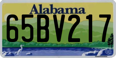 AL license plate 65BV217