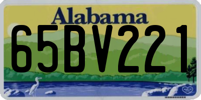 AL license plate 65BV221