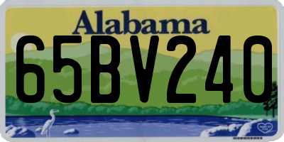 AL license plate 65BV240