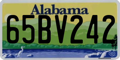 AL license plate 65BV242