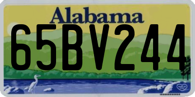 AL license plate 65BV244