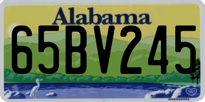 AL license plate 65BV245