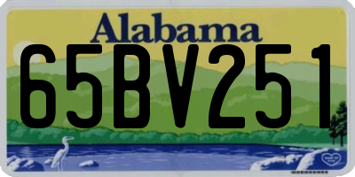 AL license plate 65BV251