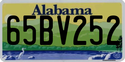 AL license plate 65BV252