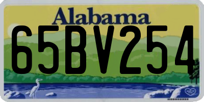 AL license plate 65BV254