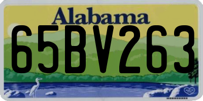 AL license plate 65BV263
