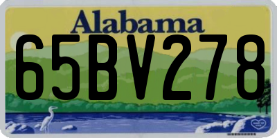 AL license plate 65BV278