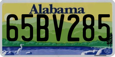 AL license plate 65BV285