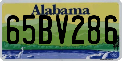AL license plate 65BV286