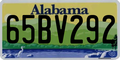 AL license plate 65BV292