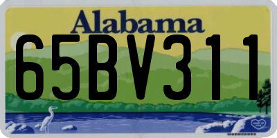 AL license plate 65BV311