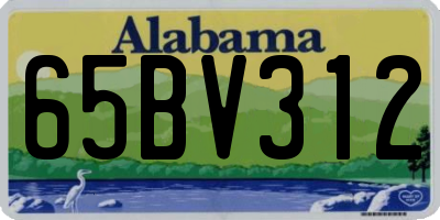 AL license plate 65BV312