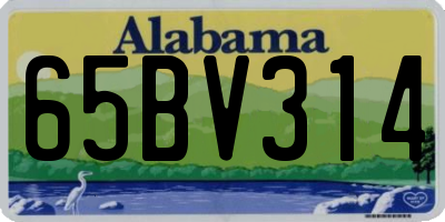 AL license plate 65BV314