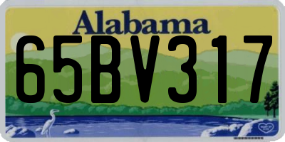 AL license plate 65BV317