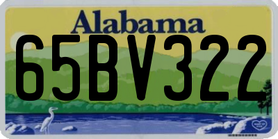 AL license plate 65BV322