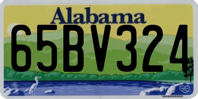 AL license plate 65BV324